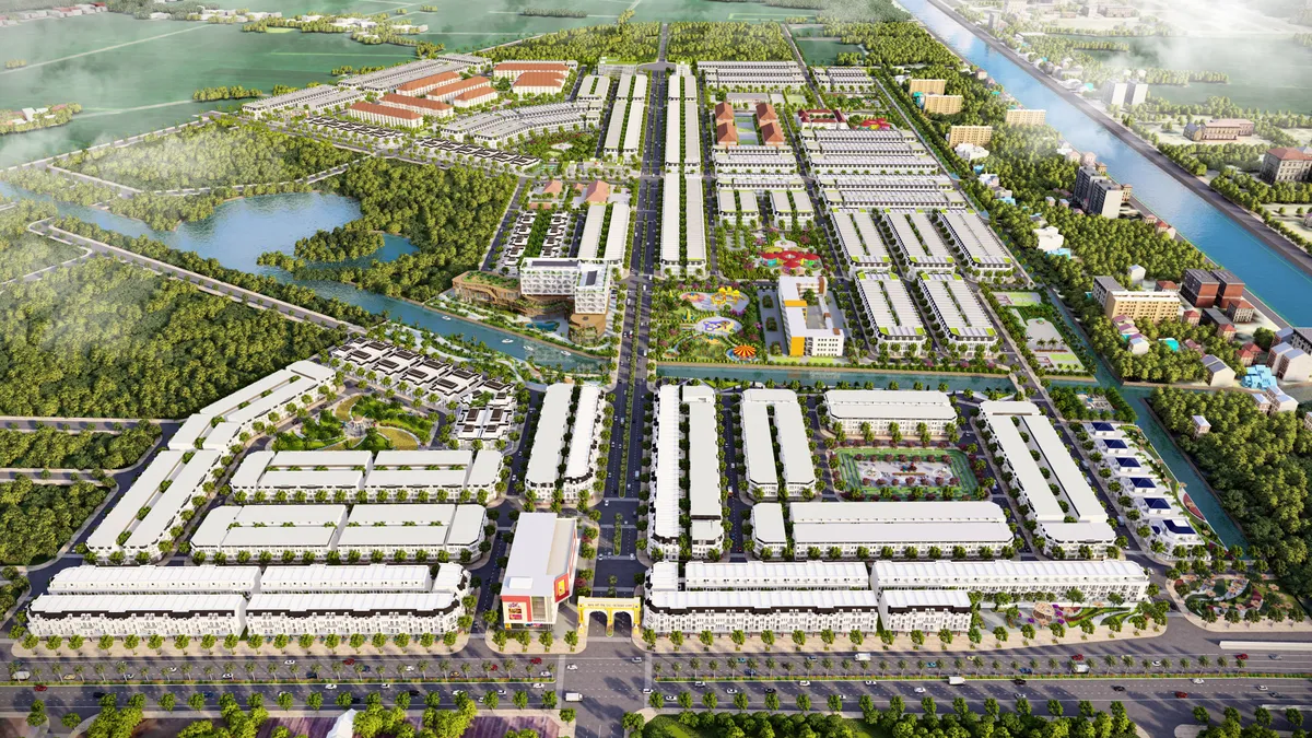 Phối cảnh tổng thể dự án Khu đô thị DIC Victory City Hậu Giang.